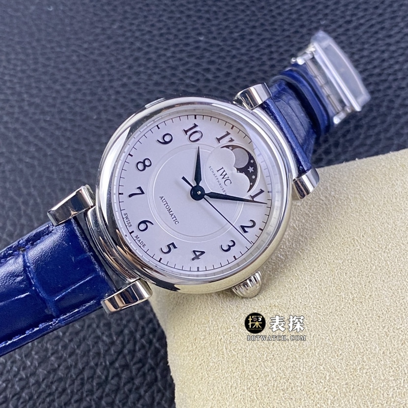 TWC factory IWC Express Wenxi IW459306super watch men's silver white dialmoon phaseleather strap model picture and price front live photo
