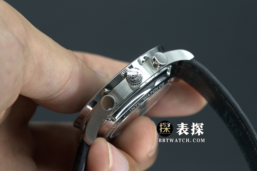 ZF FactoryIWC Portugal top-tier watch green dial silver needle leather strap model pictures and prices side live photo