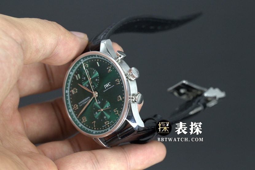 ZF FactoryIWC Portugal top-tier watch green dial silver needle leather strap model pictures and prices overall live photos