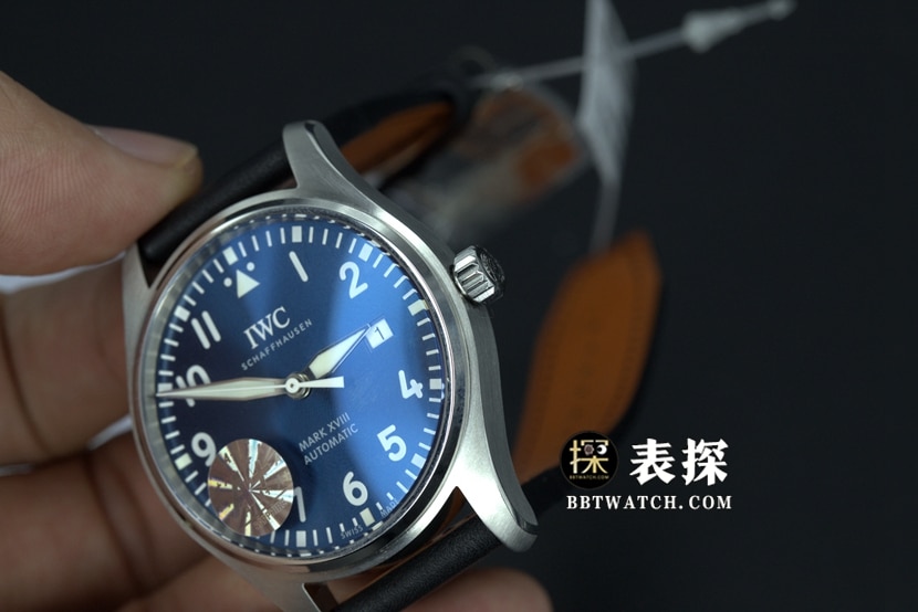 A+ factory IWC pilot top-tier watch men's mark twenty blue dialleather strap model pictures and prices overall live photos