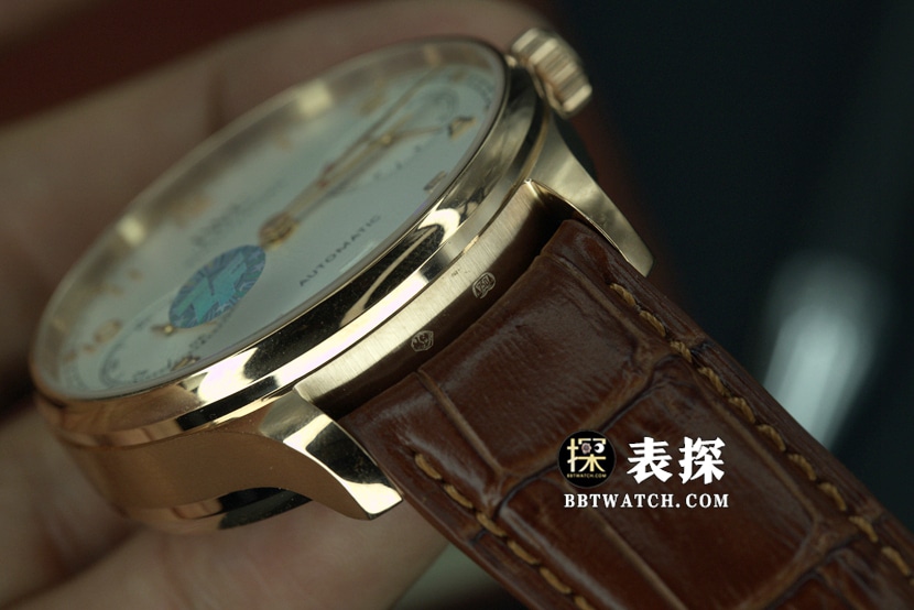 ZF FactoryIWC Portugal top-tier 1:1super watch men's rose gold white leather strap model pictures and prices side live photo