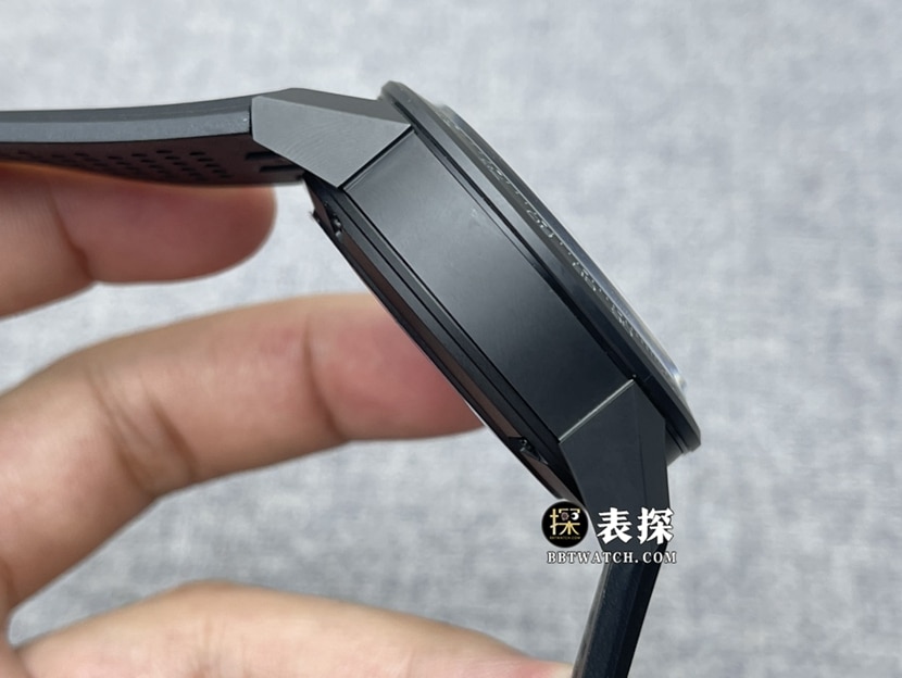 XF factory TAG Heuer Carrera top-tier watch men's black hollow plate rubber model pictures and prices side live photo