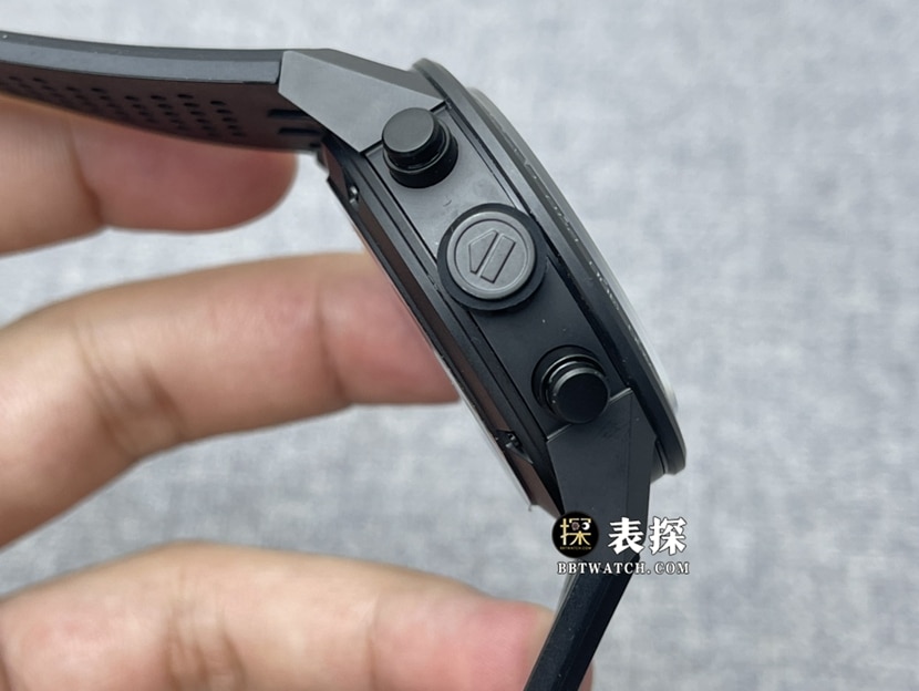 XF factory TAG Heuer Carrera top-tier watch men's black hollow plate rubber model pictures and prices side live photo
