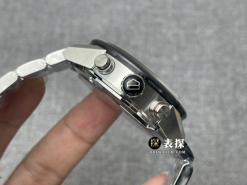 XF factory TAG Heuer Carrera watch men's black panda dial steel bracelet model pictures and prices side live photo