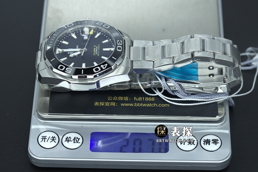 TAG Heuer Aquaracer top-tier watch men's black dialsteel bracelet model pictures and price weight live photos