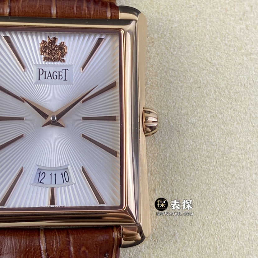 KZ factory Piaget watch men's silver gray plate leather strap model pictures and prices front live photo