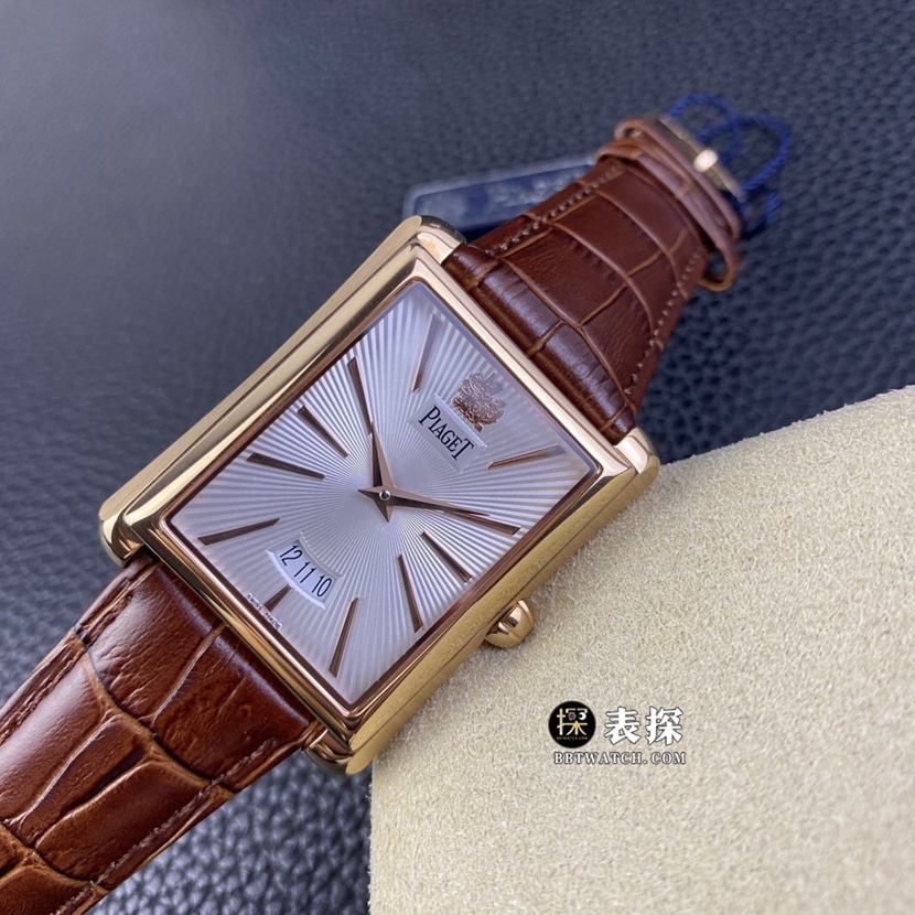 KZ factory Piaget watch men's silver gray plate leather strap model pictures and prices front live photo