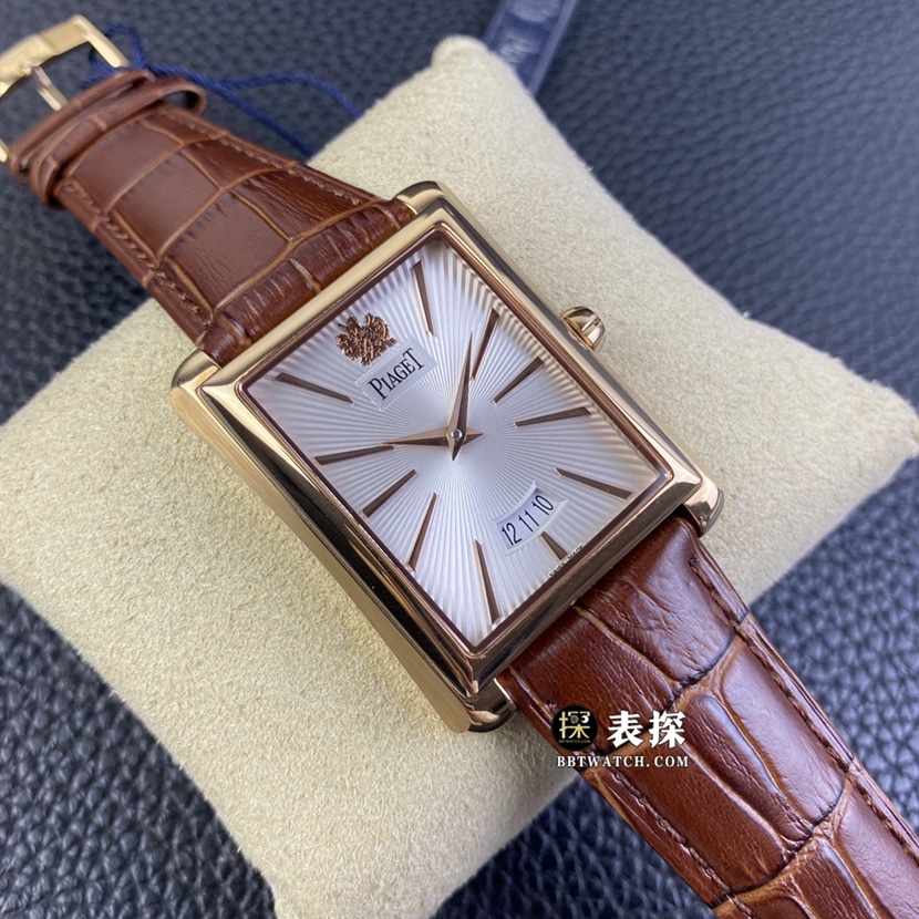 KZ factory Piaget watch men's silver gray plate leather strap model pictures and prices front live photo
