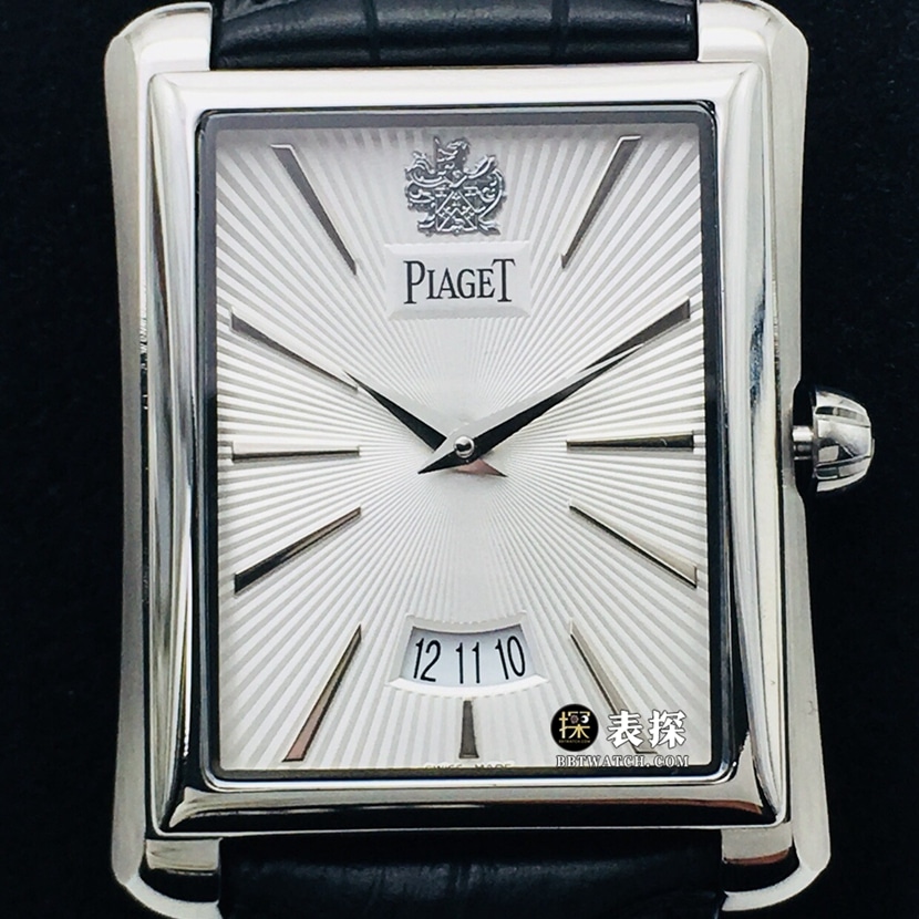 KZ factory Piaget G0A32120top-tier 1:1super watch men's silver gray plate leather strap model picture and price front live photo