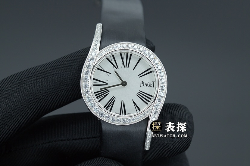 ZF Factory Piaget 69 Jewels Top Watch for Women, White Dial, Satin Strap, Real Product Photos