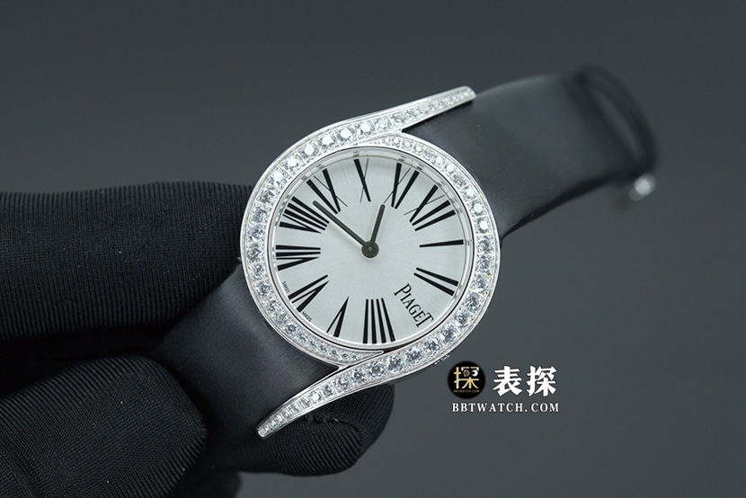ZF Factory Piaget 69 Jewels Top Watch for Women, White Dial, Satin Strap, Real Product Photos
