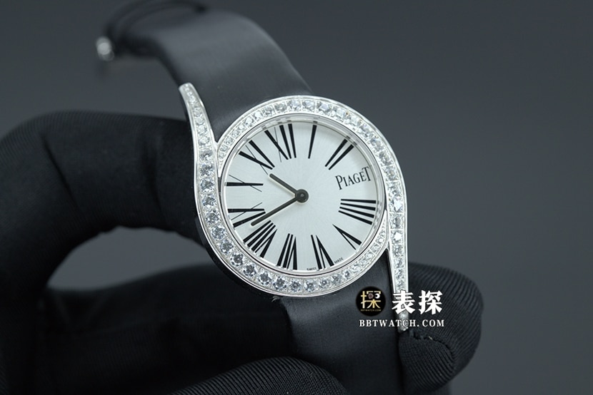 ZF Factory Piaget 69 Jewels Top Watch for Women, White Dial, Satin Strap, Real Product Photos