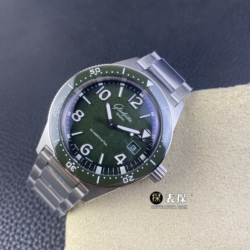RXW factory Glashütte Original original development top-tier watch men's green dialsteel bracelet model pictures and prices front live photo