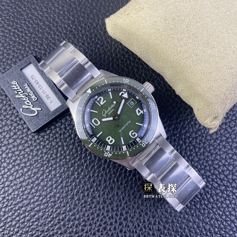 RXW factory Glashütte Original original development top-tier watch men's green dialsteel bracelet model pictures and prices front live photo