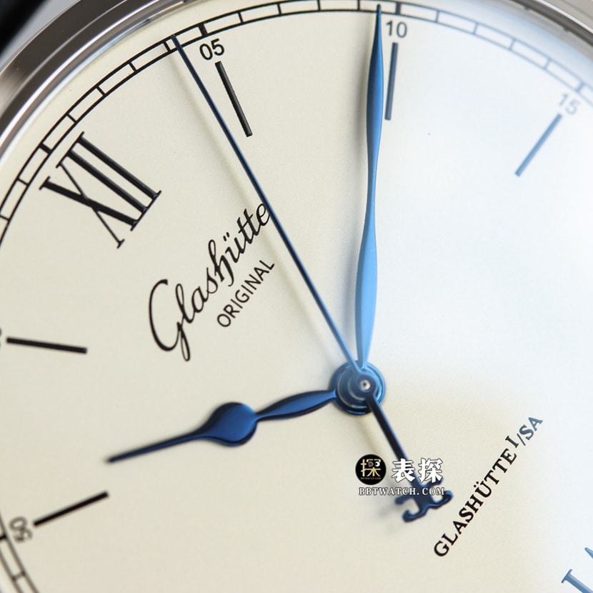 3WF factory Glashütte Original original MP top-tier watch men's white dialleather strap picture and price front live photo