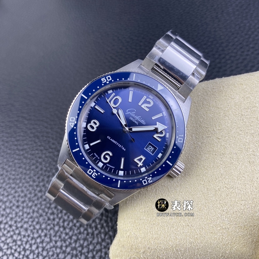 Glashütte Original top-tier watch men's blue dialsteel bracelet picture and price front live photo