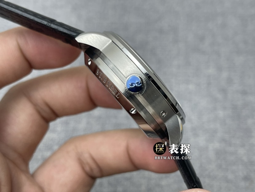 AI factory Glashütte Original original eccentric watch men's white dialleather strap model pictures and prices side live photo