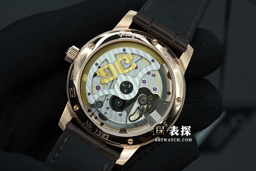 GF FactoryGlashütte Original original MP 100-04-32-15-04top-tier 1:1super watch men's moon phasewhite dialleather strap picture and price caseback live photo