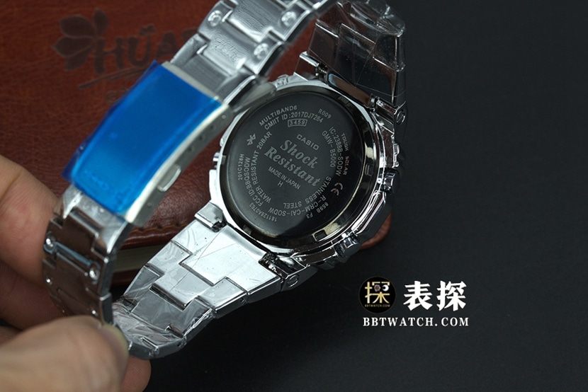 Casio watch men's square dialsteel bracelet pictures and prices caseback live photo
