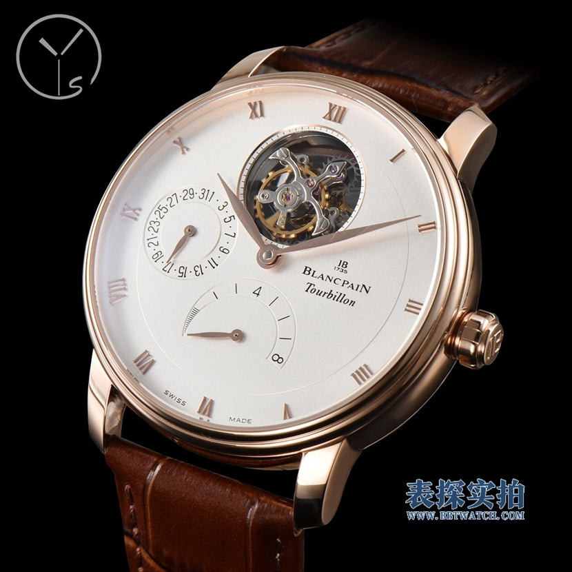 top-tiersuper YSBlancpain upgraded version of the classic series white steel tourbillon men's mechanical watch price