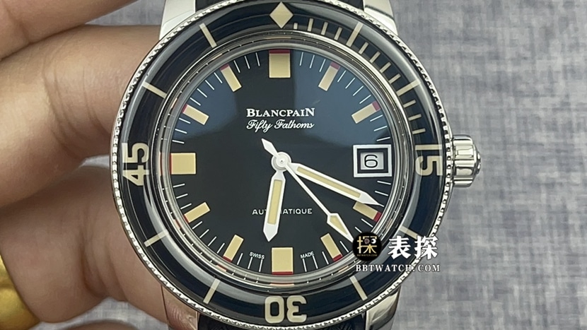 ZF Factory Blancpain Fifty Fathoms 5008B Top Watch Men's Dark Grey Dial Barracuda Rubber Strap Product Images and Price - Front Real Shot