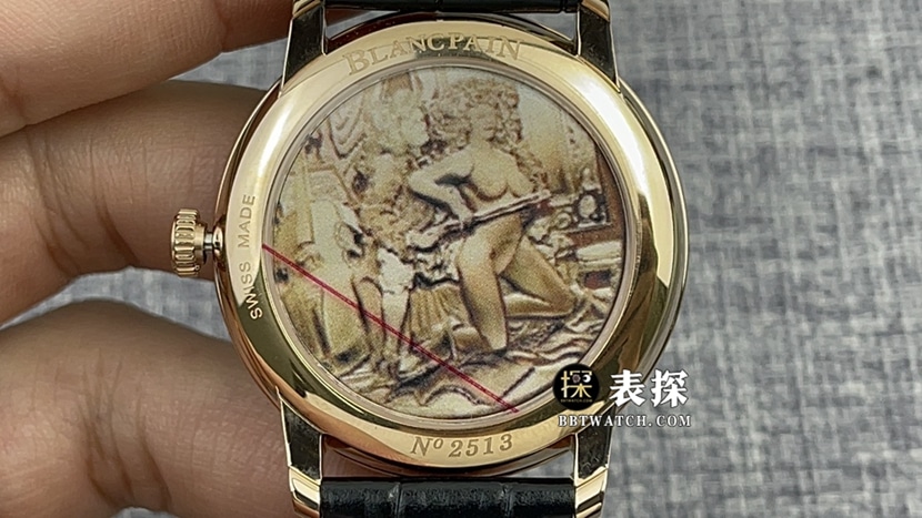 JB factory Blancpain art master top-tier 1:1high-quality watch men's black dialtourbillonleather strap model pictures and prices caseback live photo