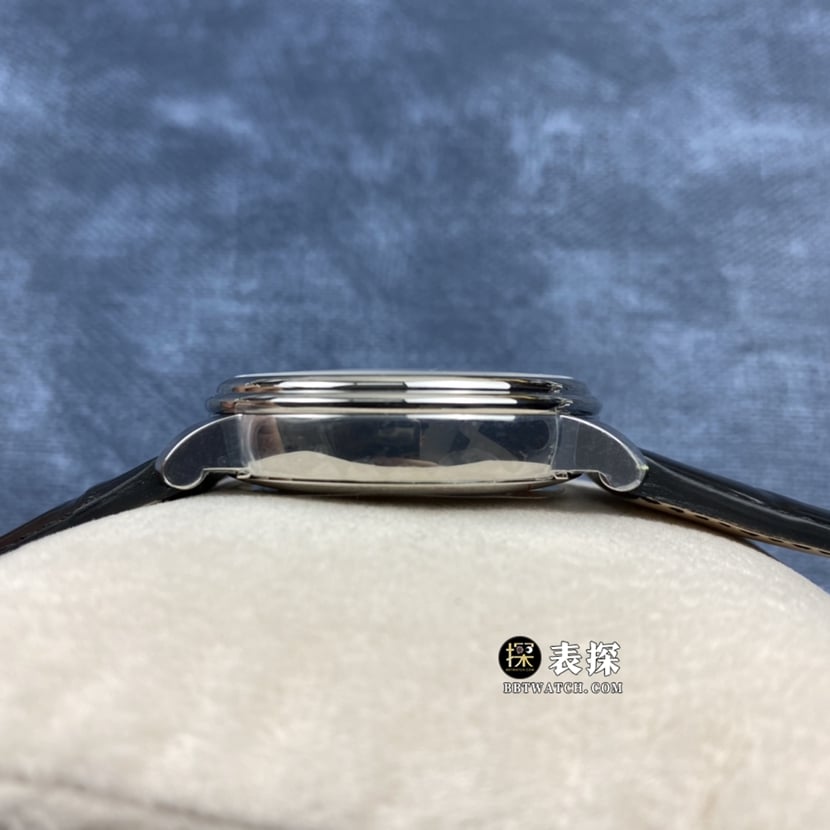 OM FactoryBlancpain classic top-tier 1:1super watch men's white dialmoon phaseleather strap picture and price side live photo