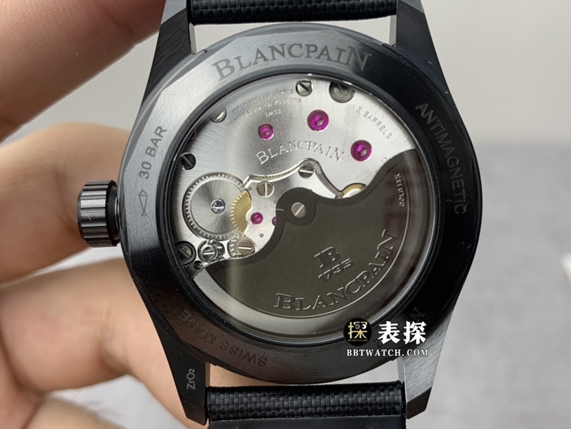 GF Factory Blancpain Fifty Fathoms 5000 Top collectible watches Men's Black Plate strap models Pictures and Prices Back Actual Pictures