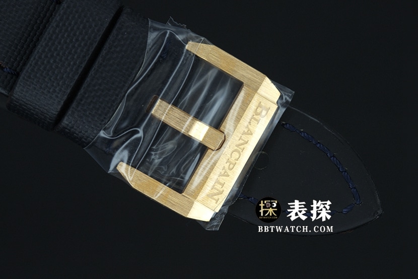 Blancpain Fifty Fathoms top-tier watch men's blue dial gold needle leather strap model pictures and prices clasplive photos