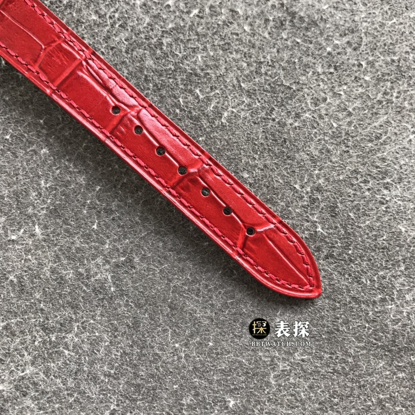 TWF factory Chopard women's five-bead happy diamond watch women's white dialleather strap model pictures and prices braceletlive photos