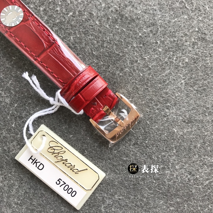 TWF factory Chopard women's five-bead happy diamond watch women's white dialleather strap model pictures and prices clasplive photos