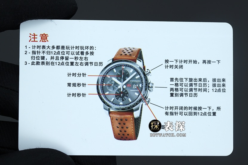 V7 factory Chopard racing super A watches men's dark gray panda disk rubber models pictures and prices overall real picture