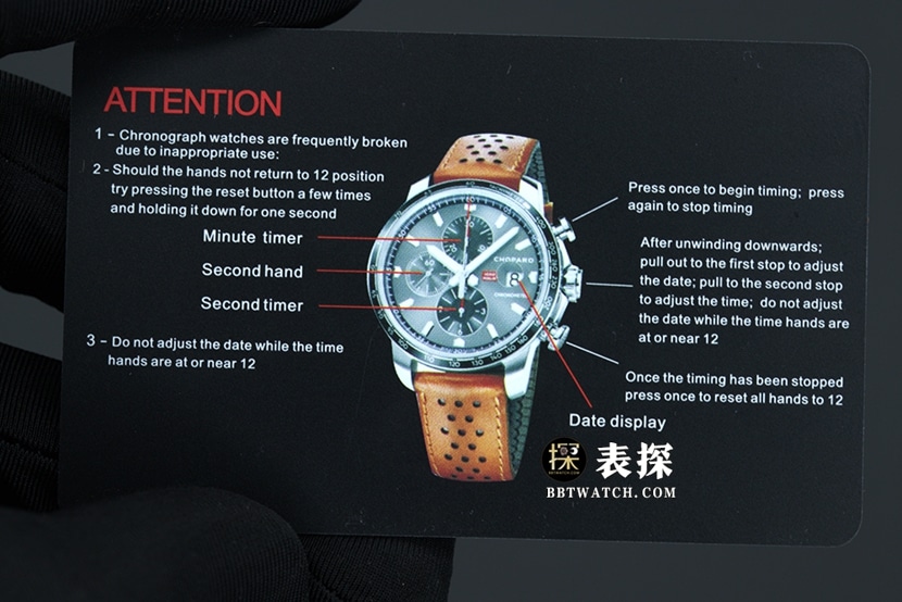 V7 factory Chopard racing super A watches men's dark gray panda disk rubber models pictures and prices overall real picture