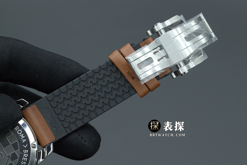 V7 factory Chopard1:1super watch men's dark gray panda plate rubber model pictures and prices clasplive photos