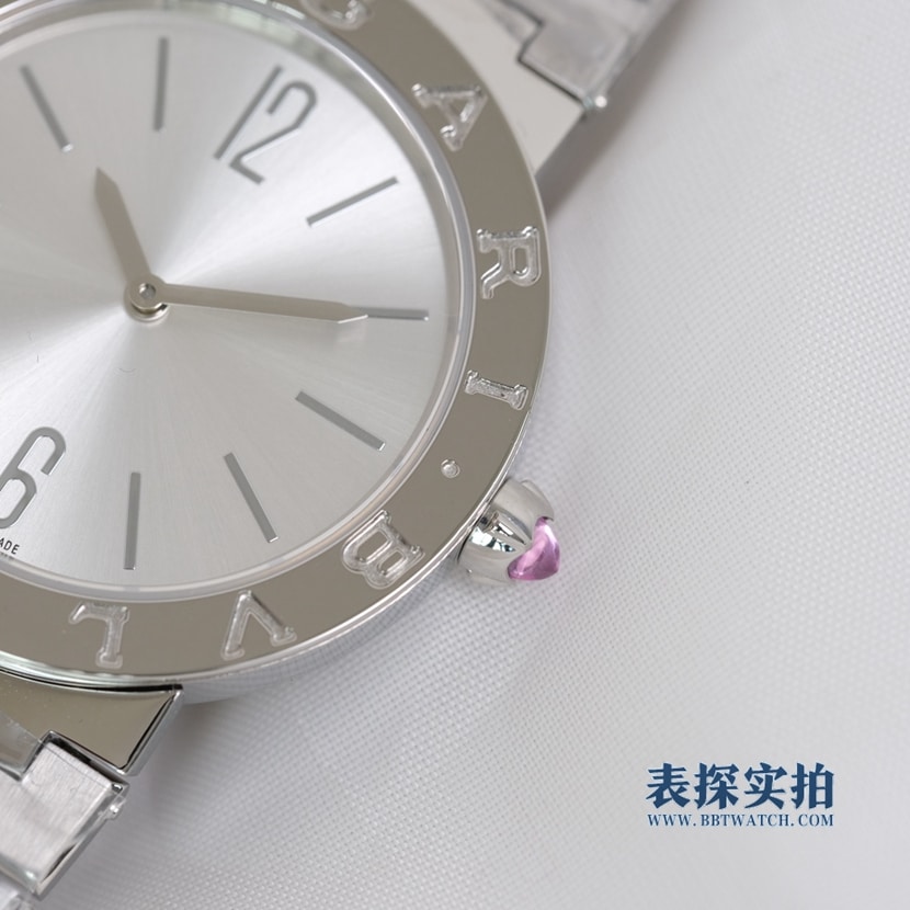 top-tier replicaBvBvlgari white steel ladies quartz watch details