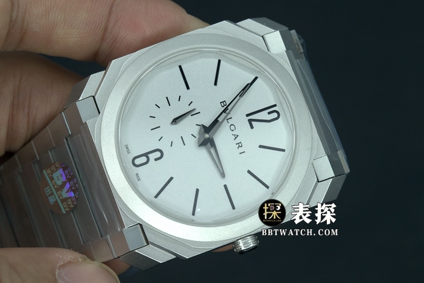 BV factory Bvlgari1:1super watch men's white dialsteel bracelet picture and price front live photo