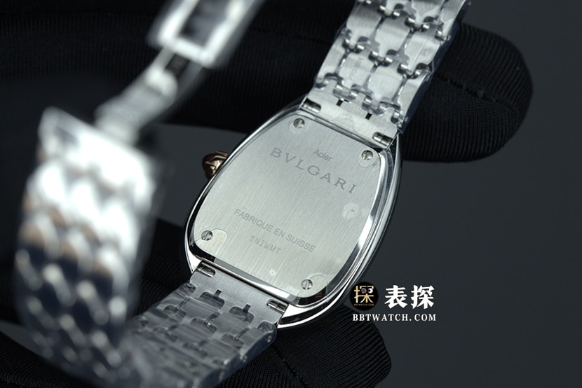 BV factory Bvlgari1:1top-tier watch ladies white dial gold needle steel bracelet model pictures and prices caseback live photo