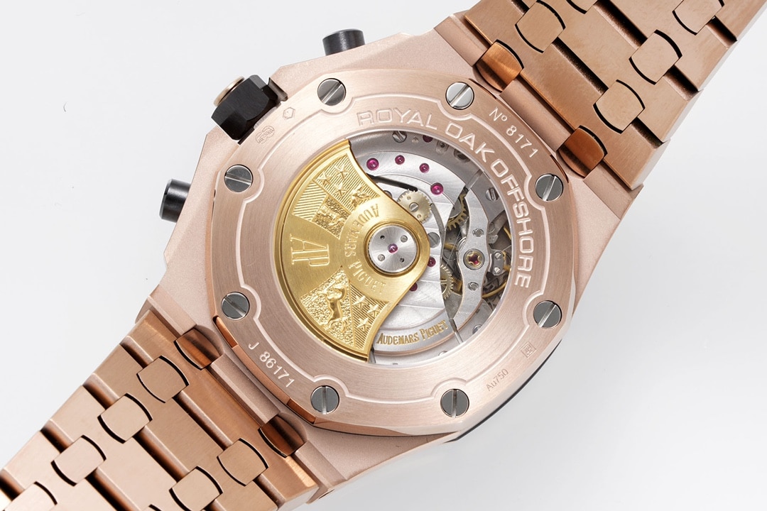 APF offshore Audemars Piguet1:1replica watch coffee panda plate steel bracelet model 26470OR.OO.A099CR.01movement picture