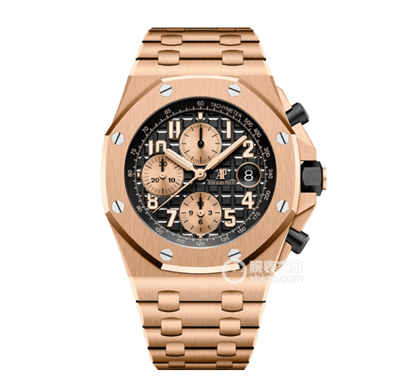 APF Offshore Audemars Piguet Watch Black Panda Plate Steel Strap Model 26470OR.OO.1000OR.03