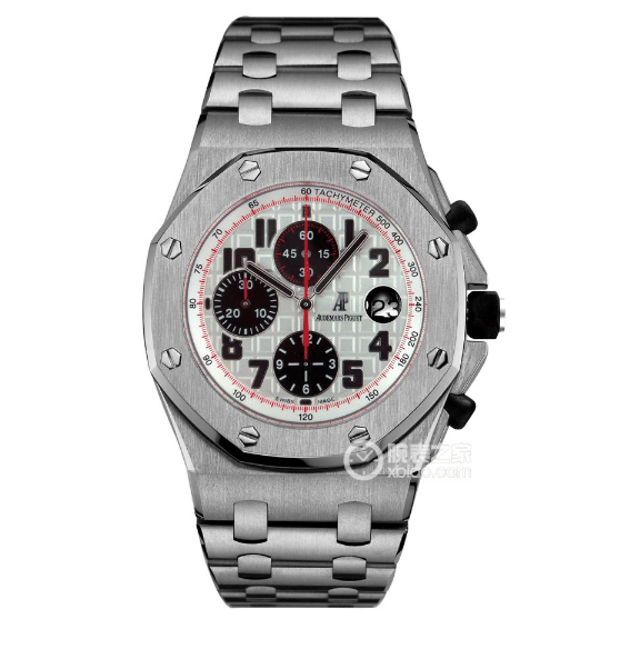 APF Offshore Audemars Piguet collectible watches Silver White Panda Disk Steel Strap Model 26170ST.OO.1000ST.01