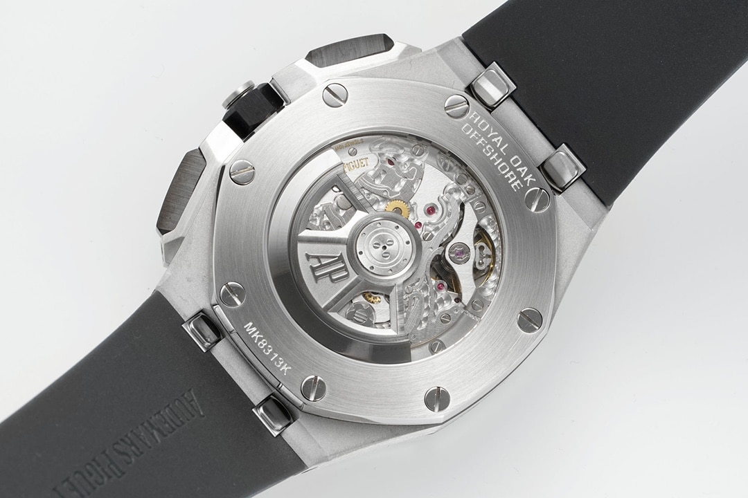 APF offshore Audemars Piguet1:1replica watch gray plate rubber model 26420IO.OO.A009CA.01movement picture