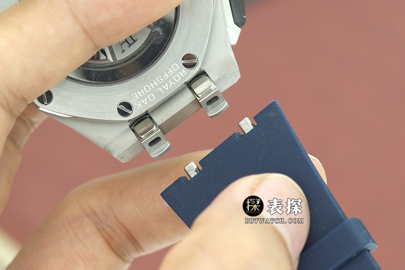 APF Offshore Audemars Piguet1:1replica watch blue dial rubber model 26420TI.OO.A027CA.01bracelet picture