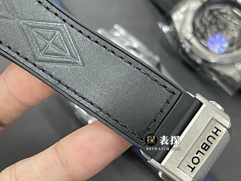 WWF BIG BANGHublot1:1replica watch black dial rubber model 415.CX.1112.VR.MXM18bracelet picture