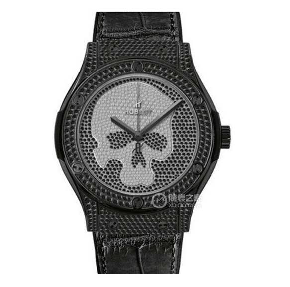 WWF Classic Fusion Hublot Watch Skull Plate Belt Model 542.ND.9100.LR.1700.SKULL