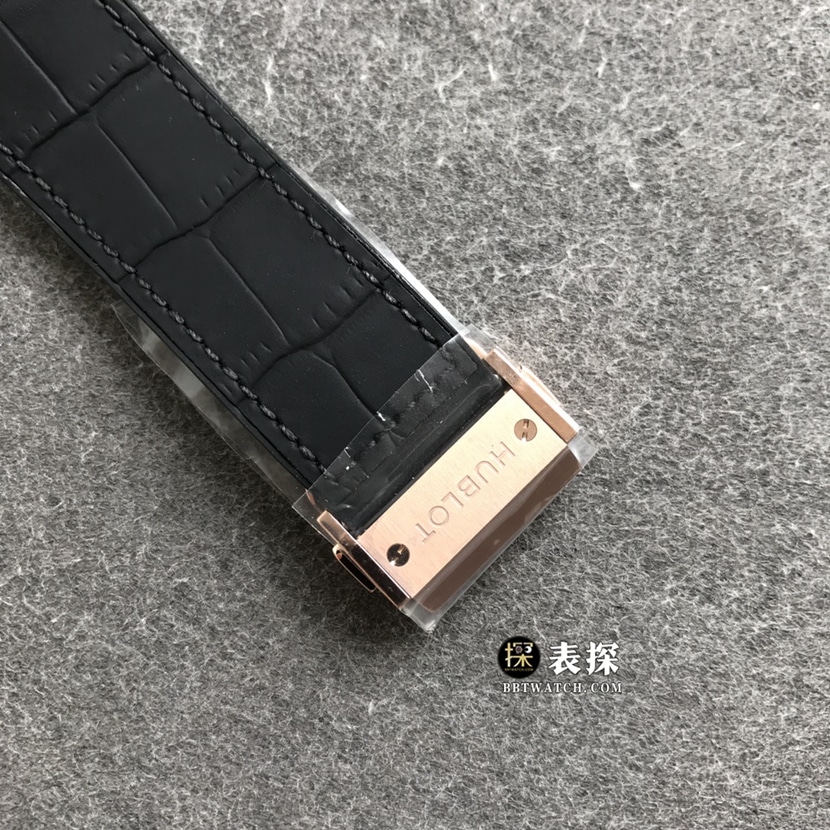 WWF classic fusion Hublot1:1replica watch rose gold full diamond disc leather strap model 511.OX.9010.LR.1704clasp picture