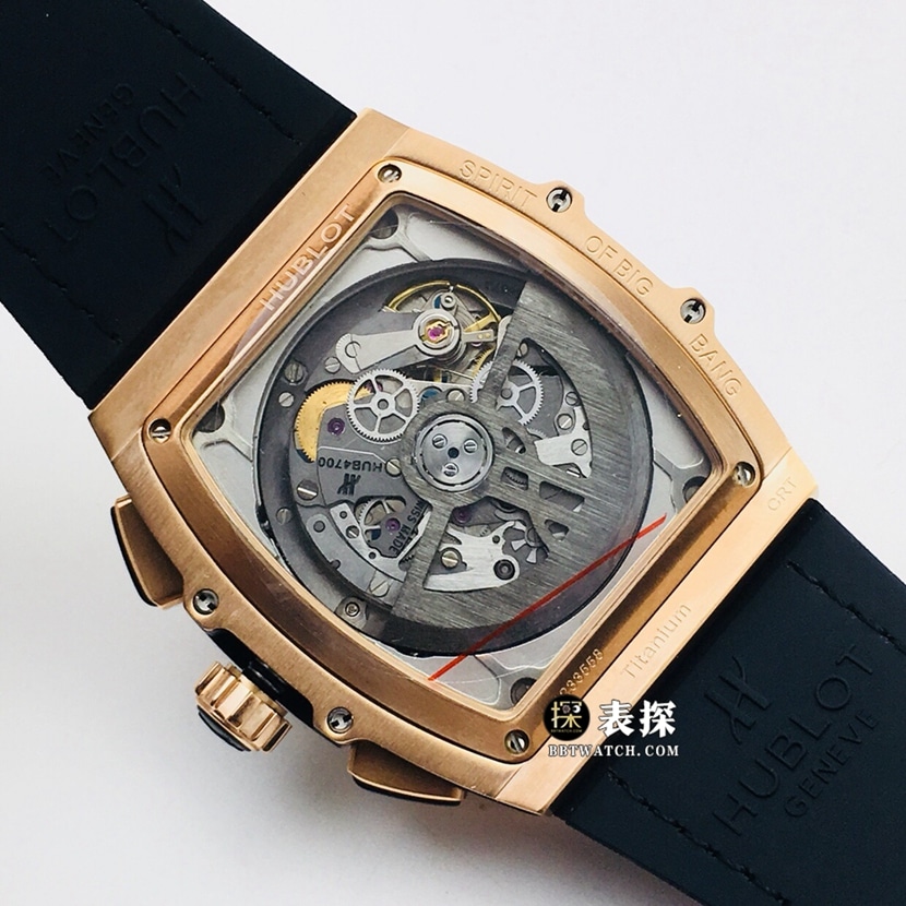 AB Big Bang Hublot1:1replica watch hollow disc leather strap model 641.OX.0183.LRmovement picture