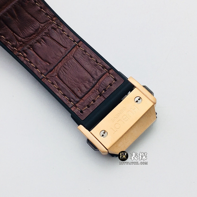 AB Big Bang Hublot1:1replica watch hollow disc leather strap model 641.OX.0183.LRbracelet picture
