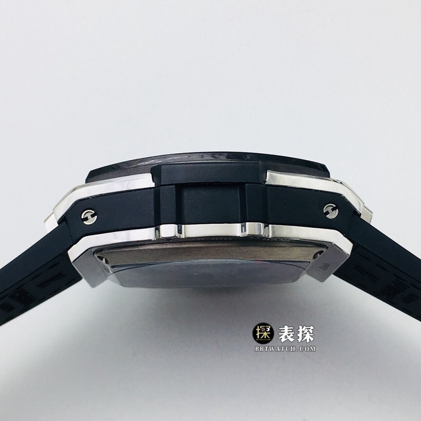 AB Big Bang Hublot1:1replica watch dark gray panda plate leather strap model 601.NM.0173.LR side view
