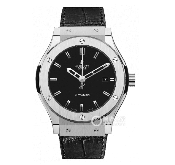 APS Classic Fusion Hublot collectible watches Satin Black Sunburst Dial Rubber Model 565.NX.1470.RX
