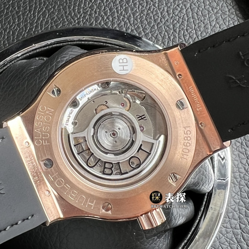 Classic fusion Hublot1:1replica watch green sun pattern dial diamond leather strap movement picture
